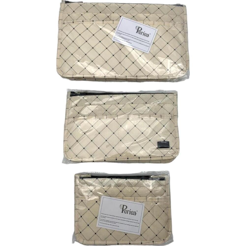 Periea 3-pack Purse Organizers Black Dots
